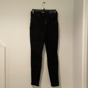 wrangler high rise black skinny jeans